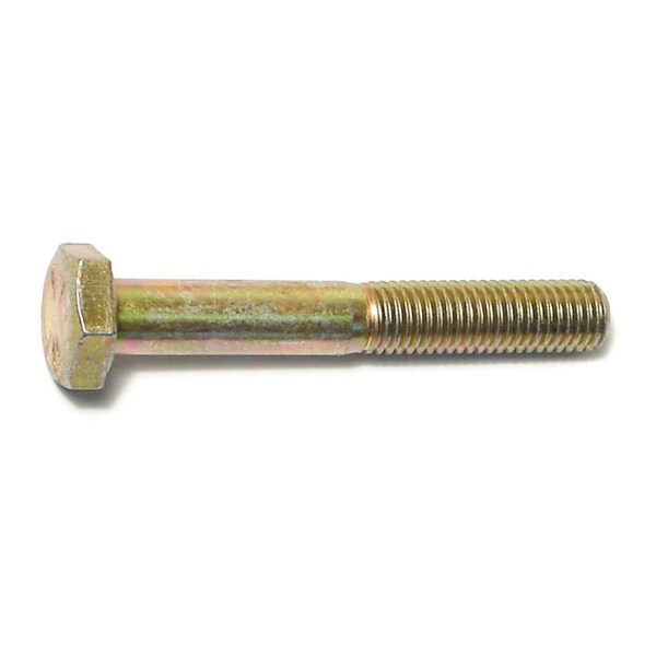 Midwest Fastener Grade 8, 1/4"-28 Hex Head Cap Screw, Zinc Yellow Steel, 1-3/4 in L, 50 PK 00830 - main